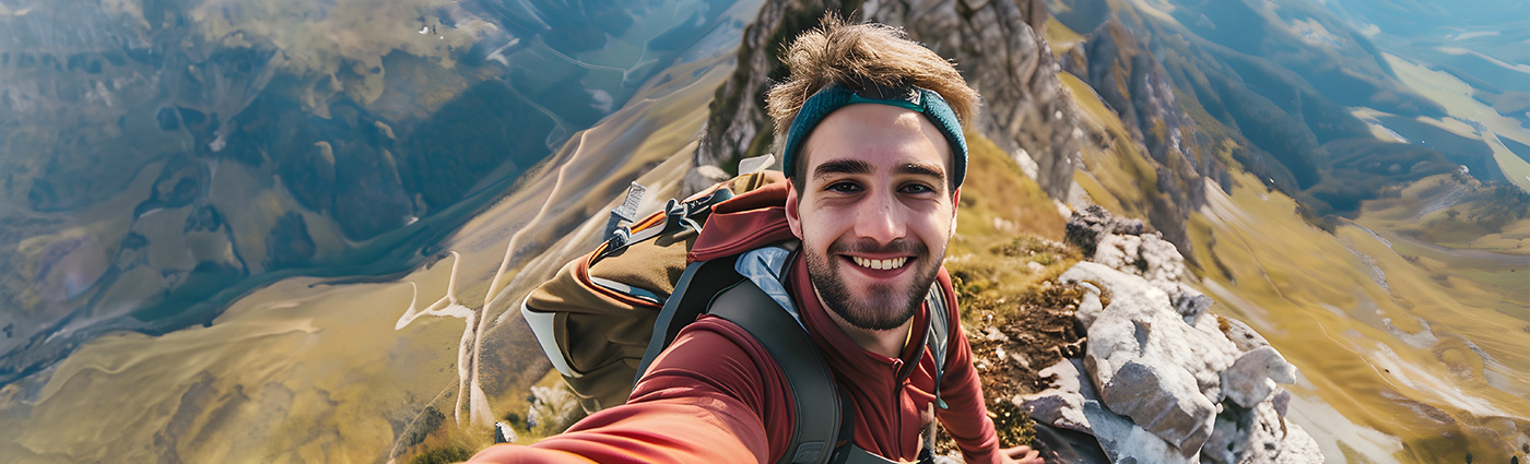 Total Hair Restoration man hiking