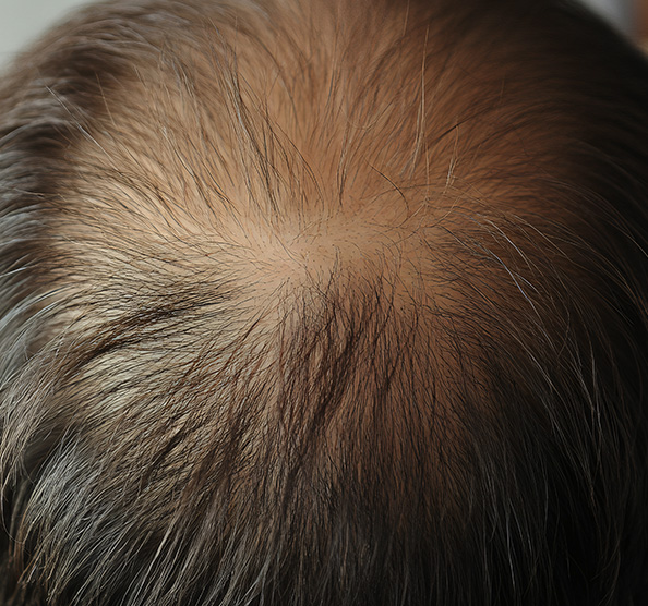 Total Hair Restoration bald patch to rear of head