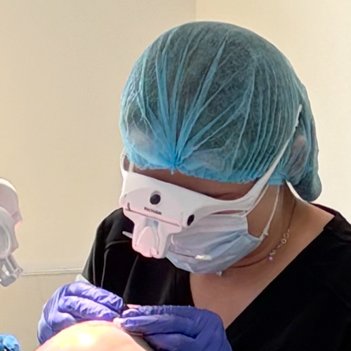 Clinic treatment team closeup